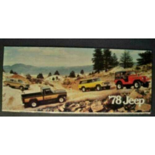 1978 Jeep Full Line Brochure USA