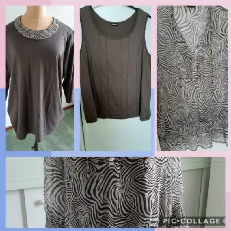 Blouse en shirts maat 46.samen