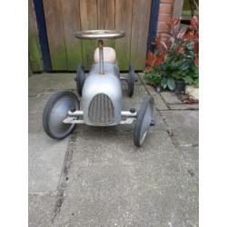 Loopauto metaal zilver