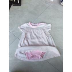 Burts and Bees baby romper jurk 12 maanden/ maat 80