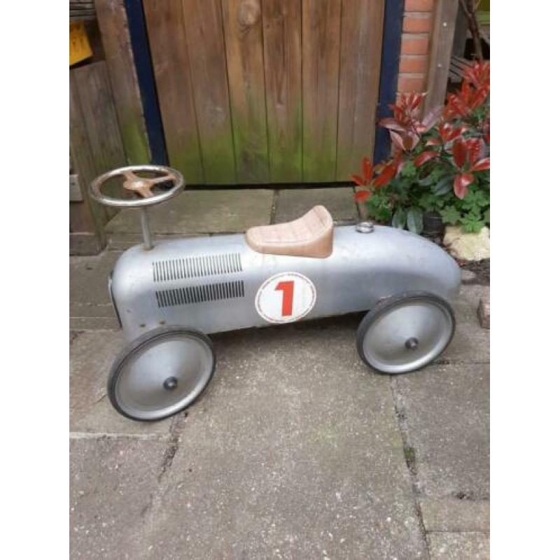 Loopauto metaal zilver