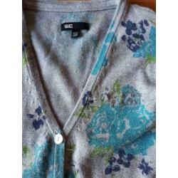 WE vest met bloemen print, maat 122/128