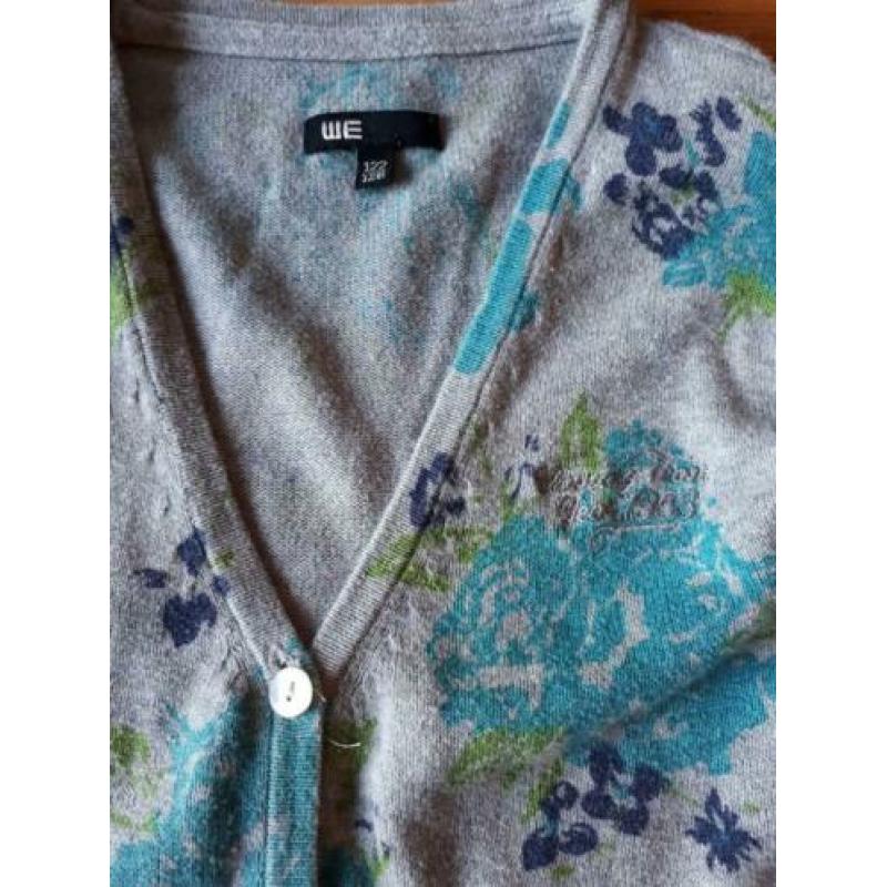 WE vest met bloemen print, maat 122/128