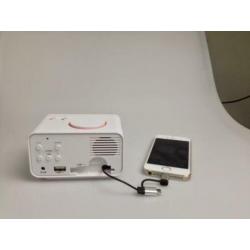 Wekker met USB Oplader en Thermometer (K2_Zwart)