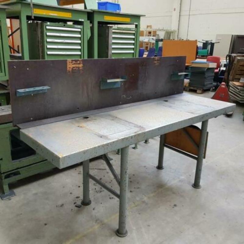 Metalen werkbank 220x86 cm, KSB Breda WB015