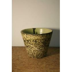 berkenbast bloempot chamot chamotte vintage midcentury