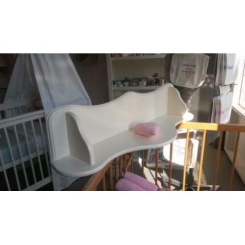 Wandplank kinderkamer, wit 105cm breed