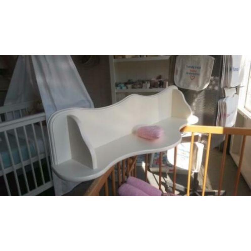 Wandplank kinderkamer, wit 105cm breed