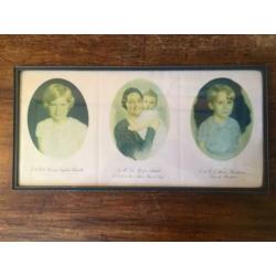 Vintage portret Koninklijke Familie België, Reine Astrid, ja