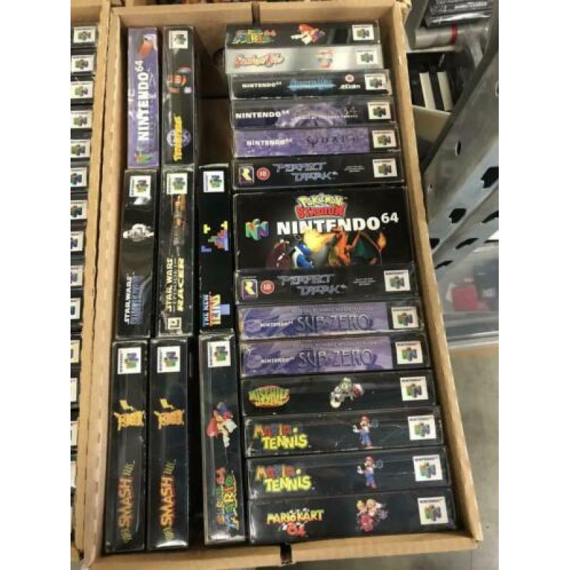 Zeer groot aanbod N64 games en andere retro games.