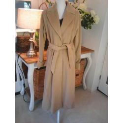 NIEUWE Beige/camel lange jas van Claudia Strater, 36
