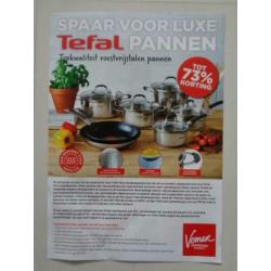 Vomar Tefal illico Pannen Volle Spaarkaart met zegels