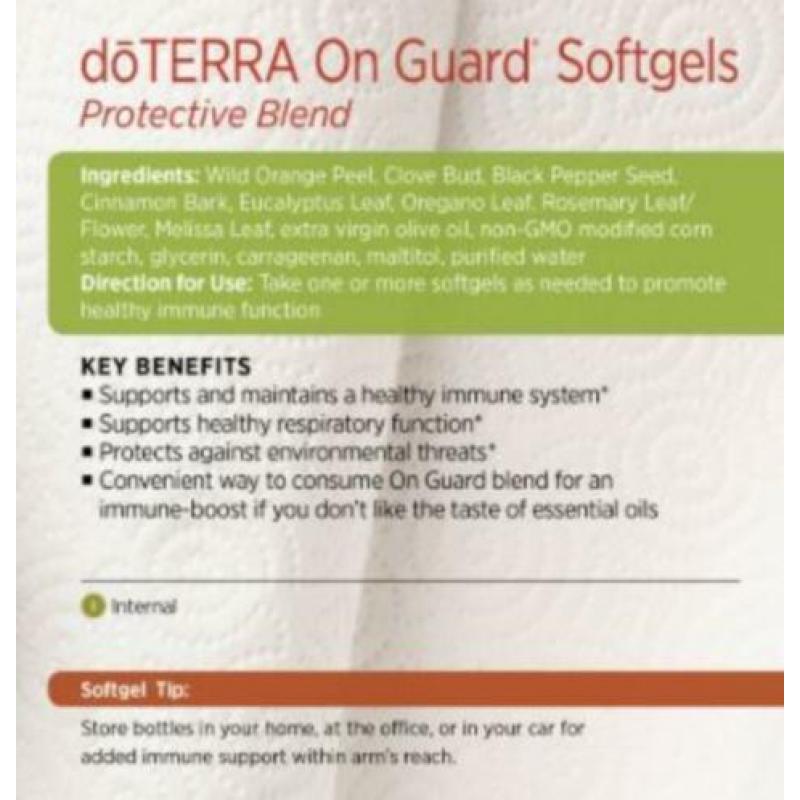doTERRA On Guard Softgels - nieuw