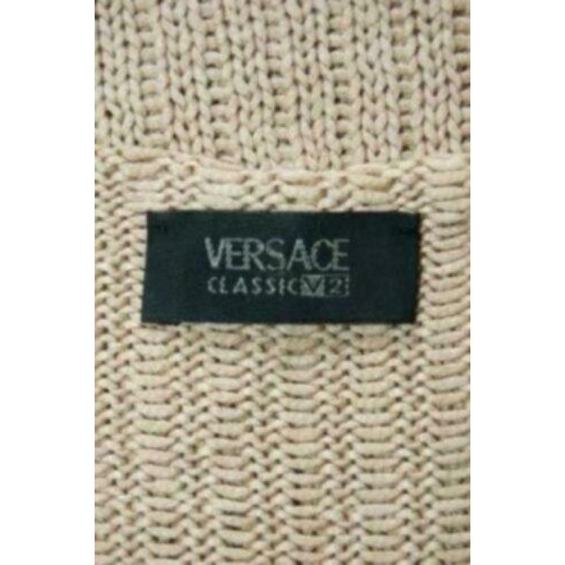 VERSACE CLASSIC V2 vintage truitje, trui, zand-camel, Mt. L