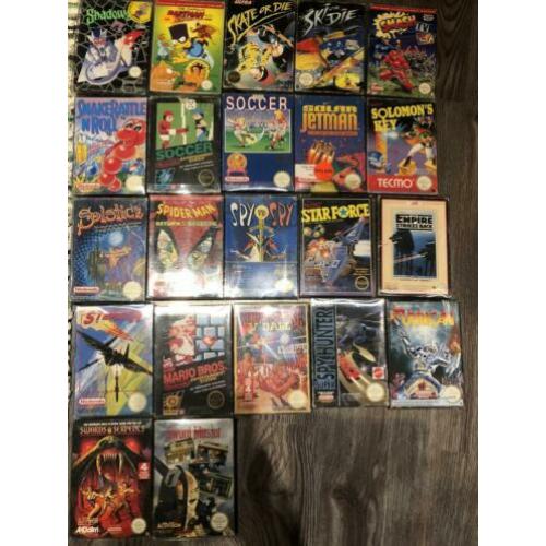 Nintendo nes collectie Titels S