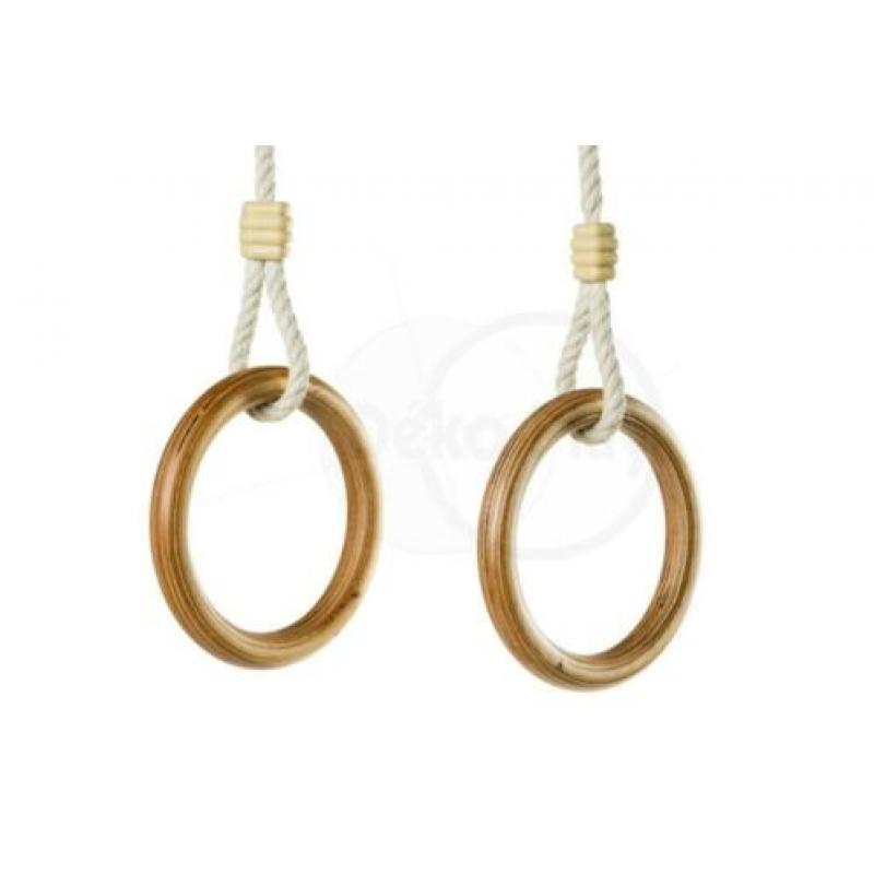 HOUTEN RINGEN turnringen ook ringtrapeze metalen ringen