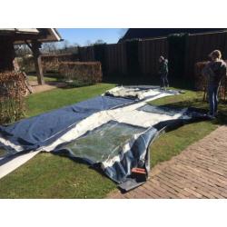 3x Voortent, blauw/ecru Roadmaster Family S