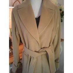 NIEUWE Beige/camel lange jas van Claudia Strater, 36
