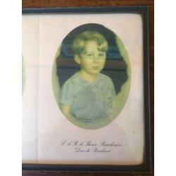 Vintage portret Koninklijke Familie België, Reine Astrid, ja