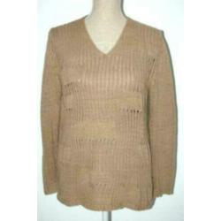 VERSACE CLASSIC V2 vintage truitje, trui, zand-camel, Mt. L