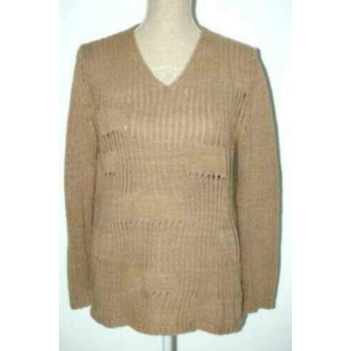 VERSACE CLASSIC V2 vintage truitje, trui, zand-camel, Mt. L