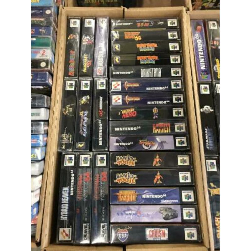 Zeer groot aanbod N64 games en andere retro games.