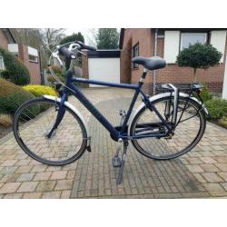 Gazelle esprit heren 55cm 3 versnellingen nieuwstaat blauw