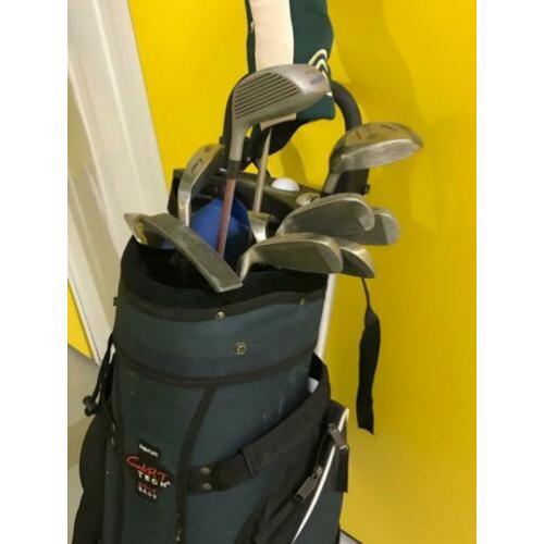 Golfset dames inclusief wagentje, golftas en wintertas