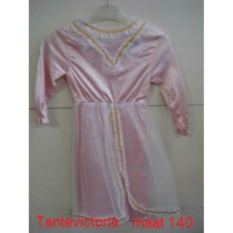 NIEUW Prinsessenjurk 4415 prinses roze rose prinsesjurk/140