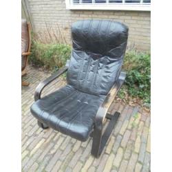 Vintage Design Scandinavische Relax Fauteuil jaren 60 zwart