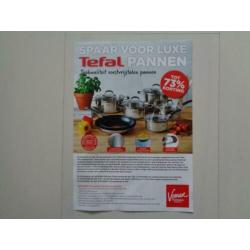 Vomar Tefal illico Pannen Volle Spaarkaart met zegels