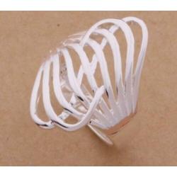 Mooie 925 sterling zilveren wave ring