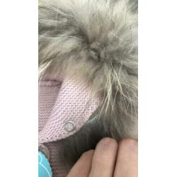 Vest bont roze meisjes 18 maanden