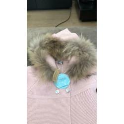 Vest bont roze meisjes 18 maanden