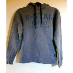 G-Star sweater met capuchon grijs maat XS
