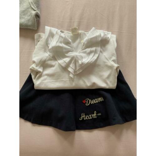 122 Zara kids rokje + JOTTUM Shirt wit