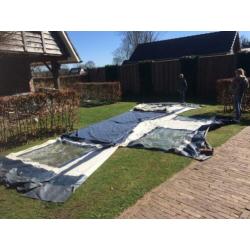3x Voortent, blauw/ecru Roadmaster Family S