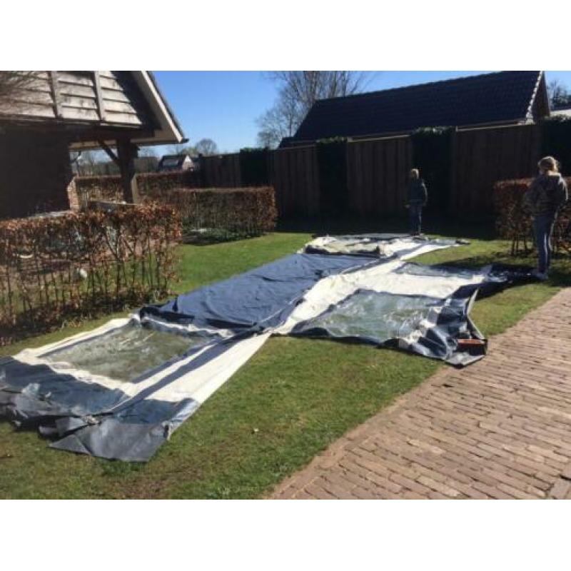 3x Voortent, blauw/ecru Roadmaster Family S
