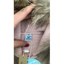 Vest bont roze meisjes 18 maanden