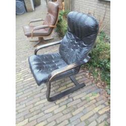 Vintage Design Scandinavische Relax Fauteuil jaren 60 zwart