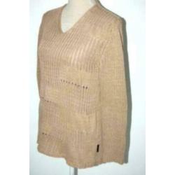 VERSACE CLASSIC V2 vintage truitje, trui, zand-camel, Mt. L