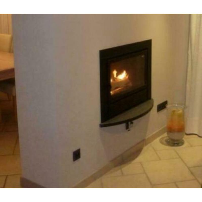 Strakke Doorkijkhaard (2 deuren/ max.11 kW) van topmerk Flam