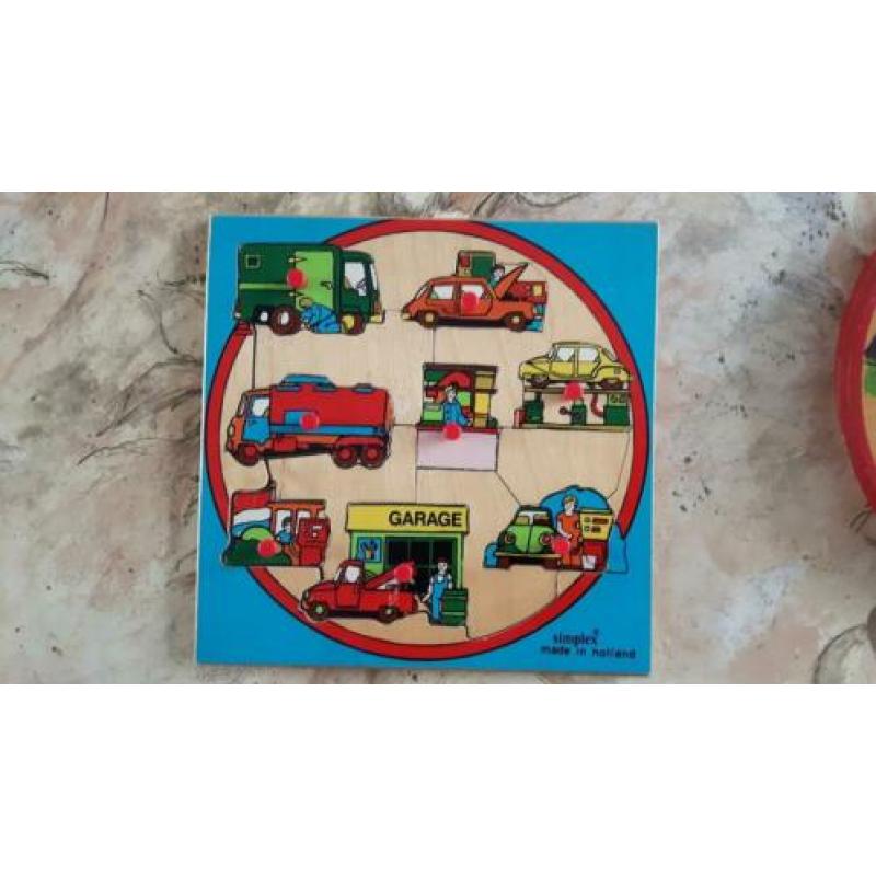 3 oude houten puzzels