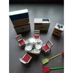 Keukentje voor poppenhuis, Lundby