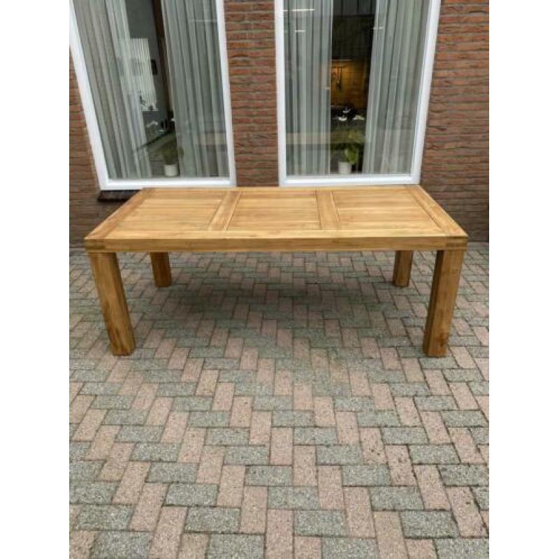 teak houten eettafel