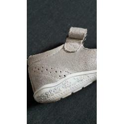 Leren zilveren meisjes sandalen maat 24