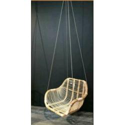 Rotan bamboe hangstoel (nieuwstaat