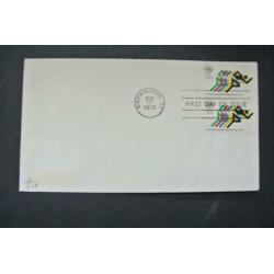 USA 12 FDC's olympische spelen onbeschreven