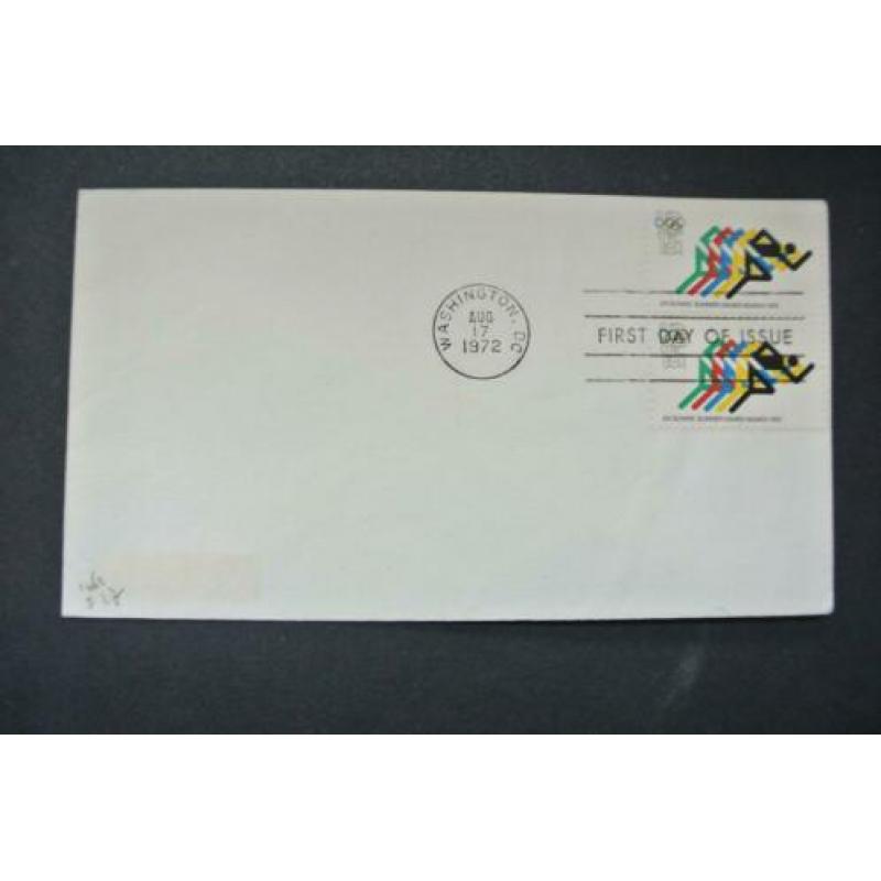 USA 12 FDC's olympische spelen onbeschreven