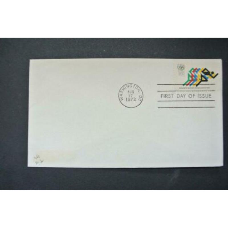 USA 12 FDC's olympische spelen onbeschreven